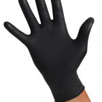 nitrilové rukavice černé