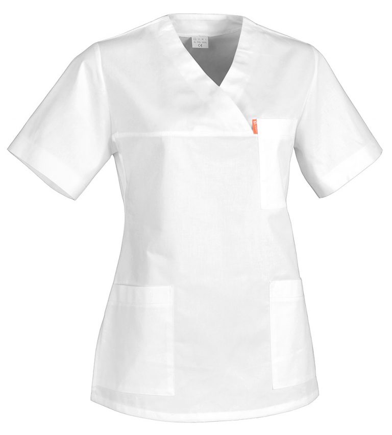 bílá pracovní halena