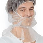 jednorázová bílá kukla antistatická