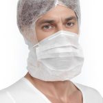 Jednorázové bílé kukly Astro s ústenkou