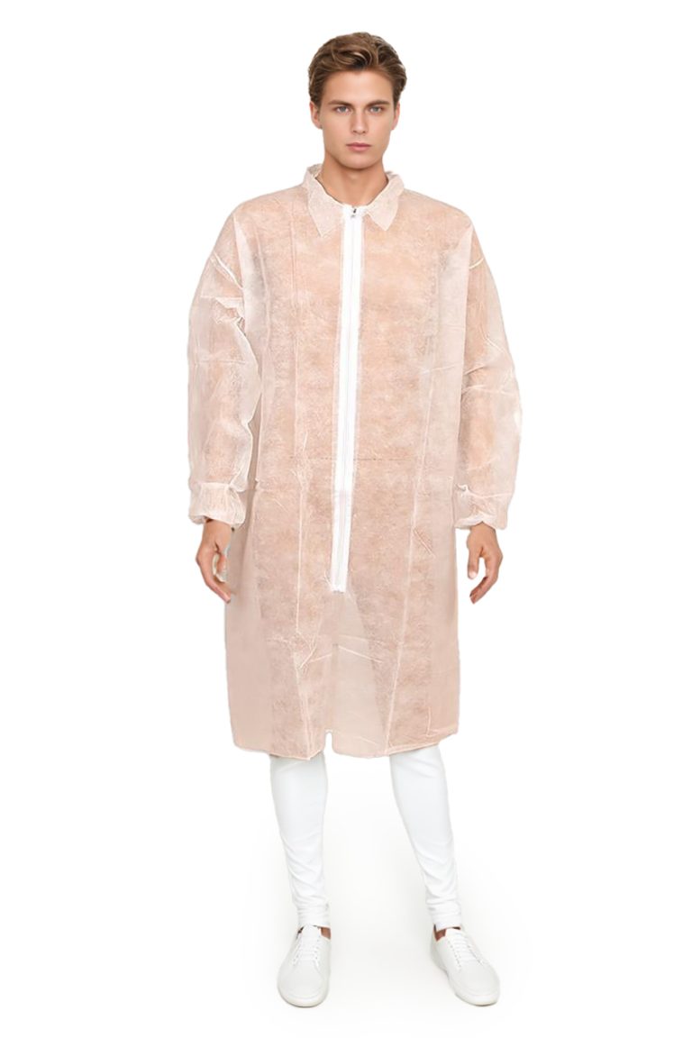 jednorázový plášť se zipem