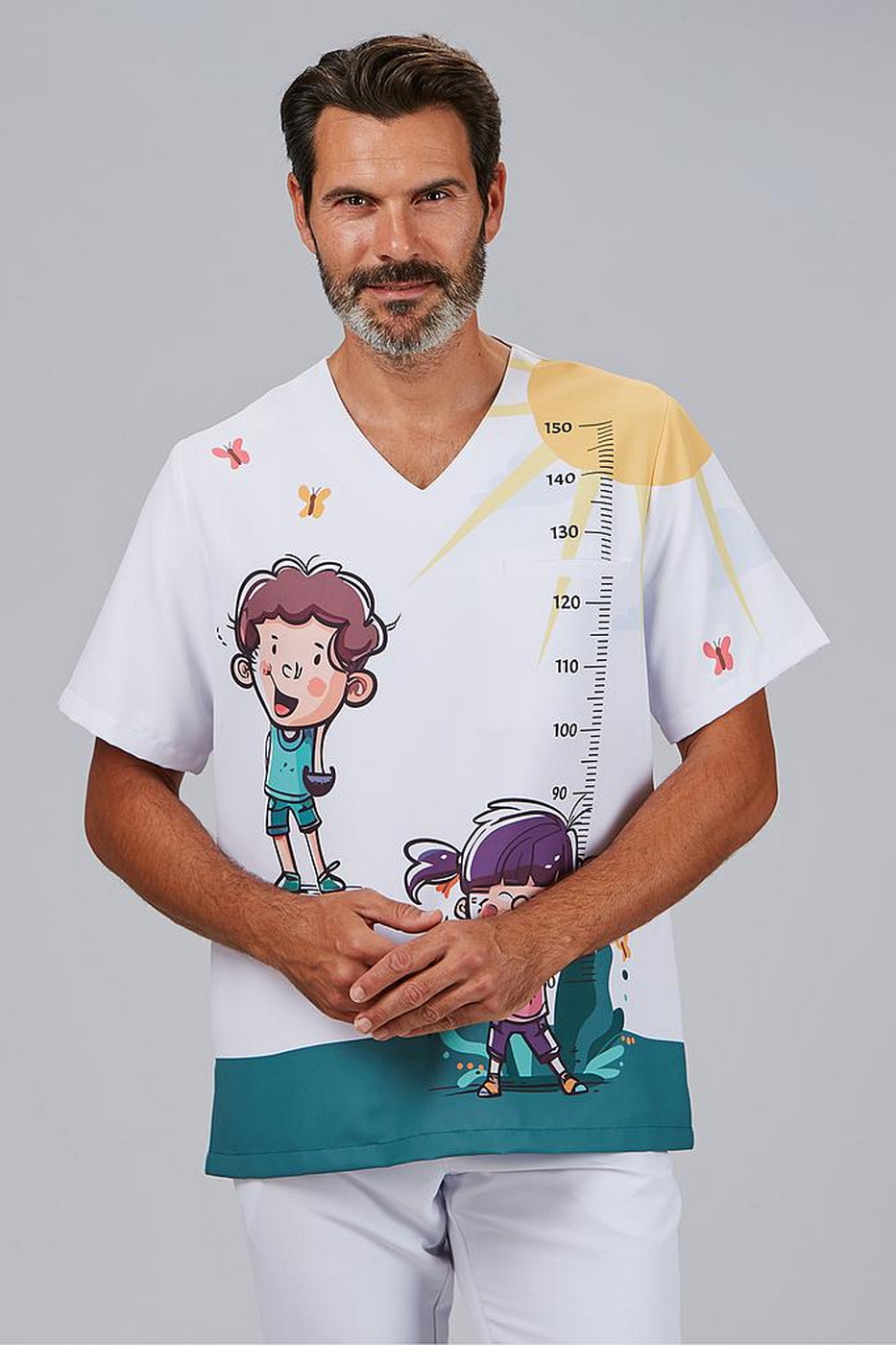 lékařská halena s potiskem